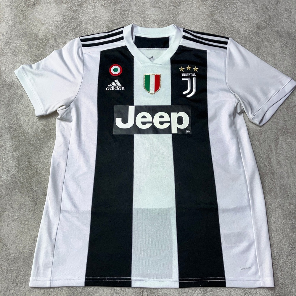 Christiano Ronaldo #7 Juventus 2018-19 Home Jersey Soccer CF3489 Mens Large